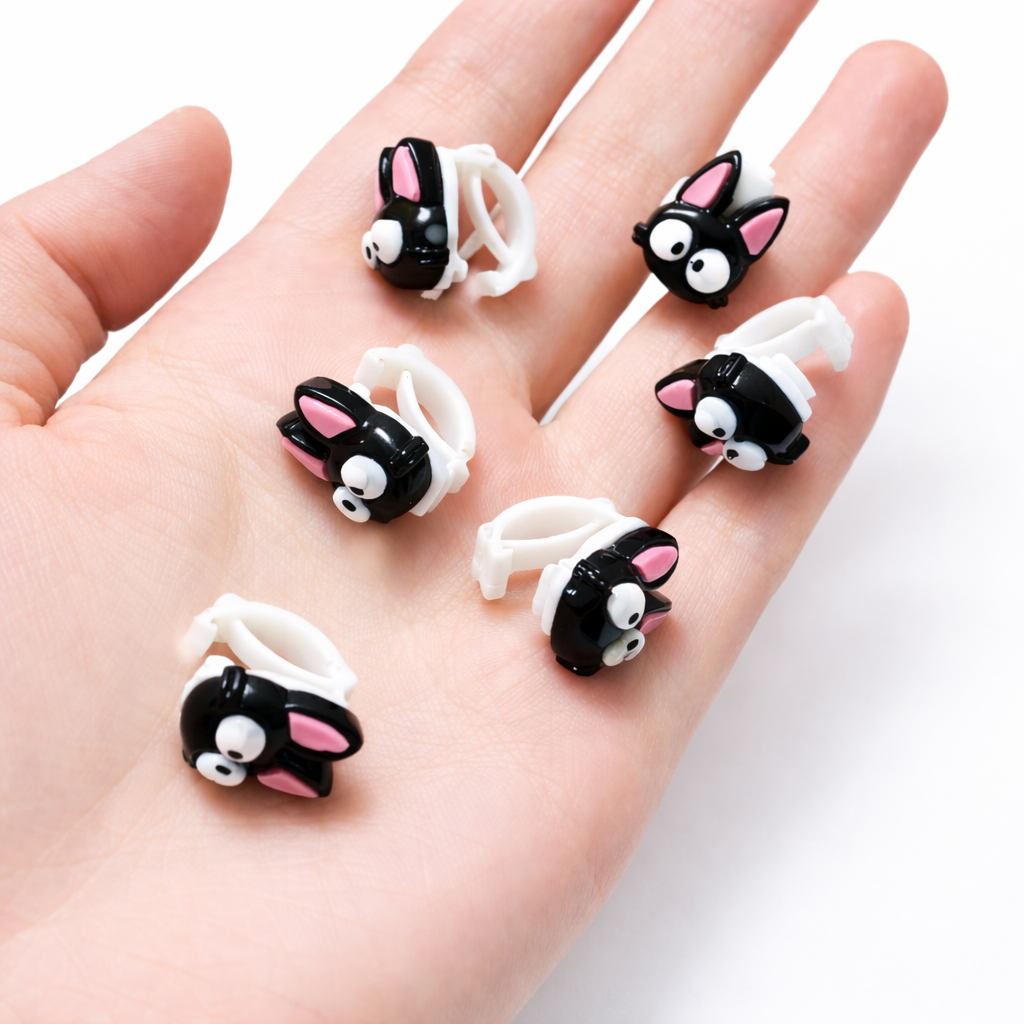 schattige katten-vetersieraden 6stuks