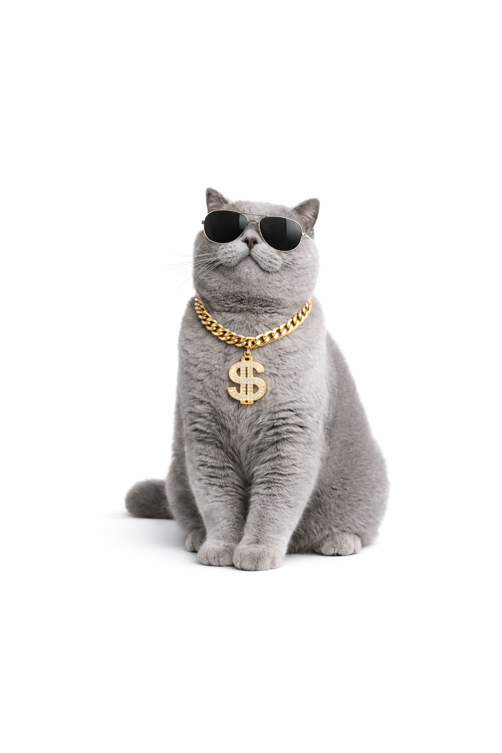 bling bling halsketting met dollar-teken