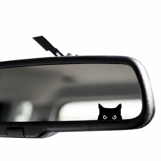 grappige kattensticker voor de binnenspiegel